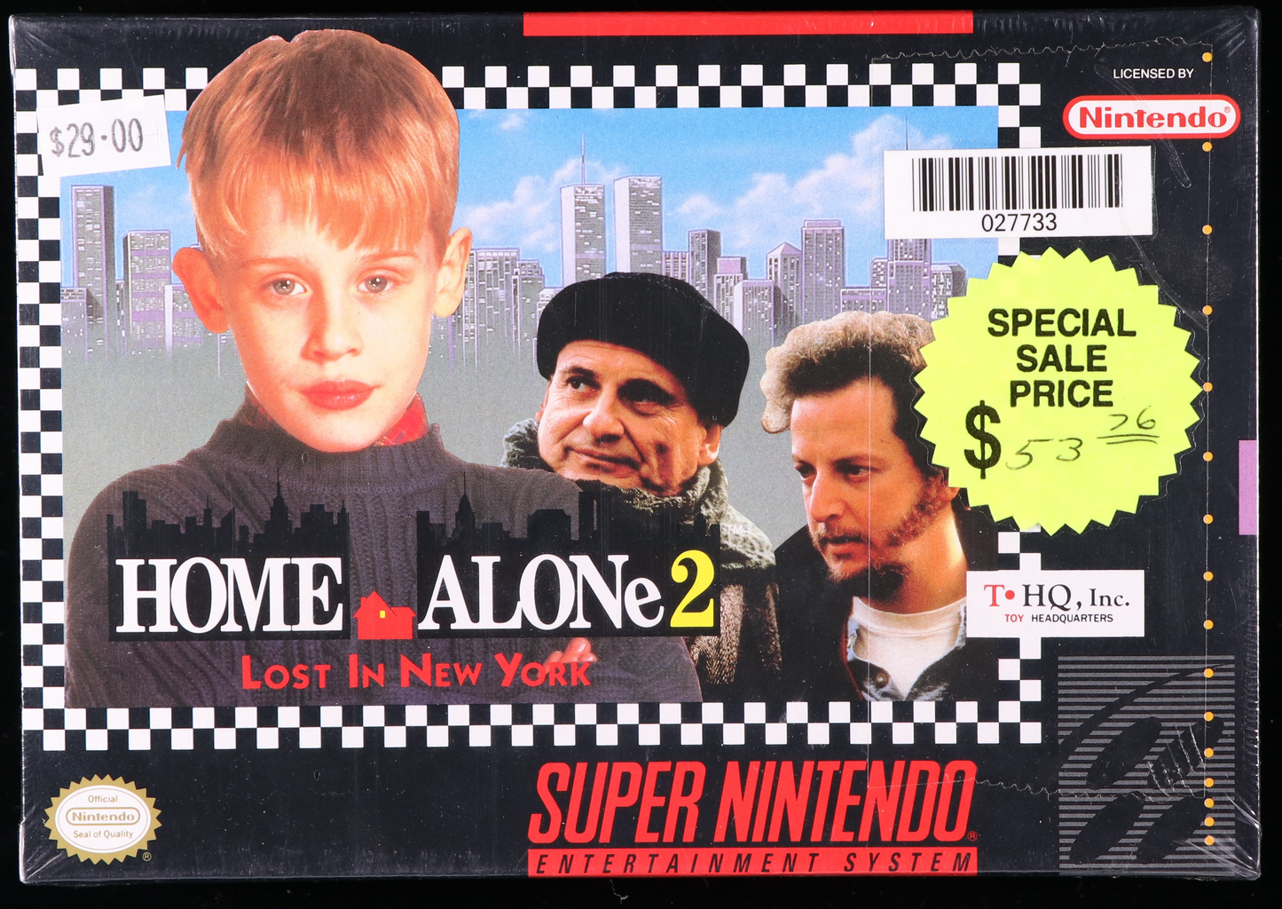 Home Alone 2: Lost in New York SNES 9.6 A - NEBRASKA COLLECTION