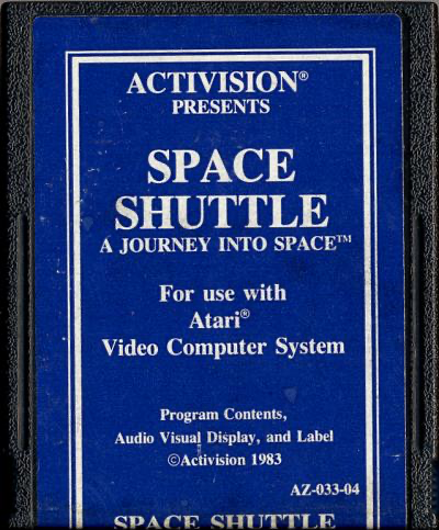 Space Shuttle: A Journey Into Space (Blue Text Label) - Atari 2600