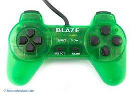 PS1 Controller Generic Blaze Green - PS1