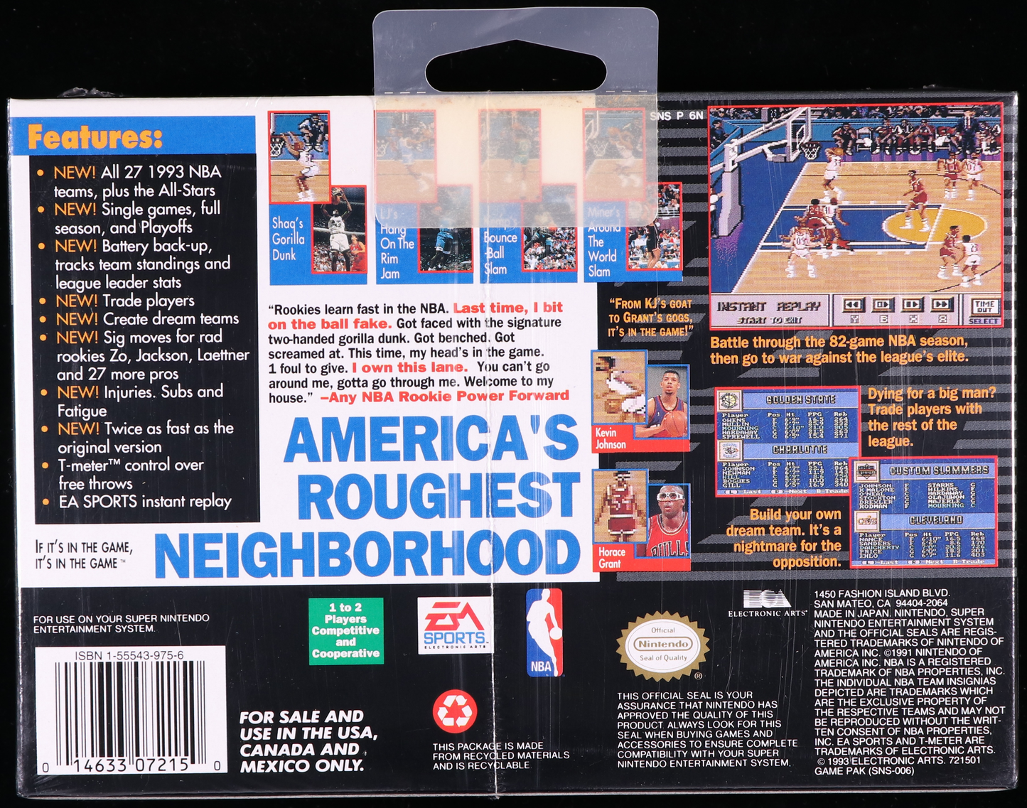 NBA Showdown SNES 9.8 A+ - NEBRASKA COLLECTION