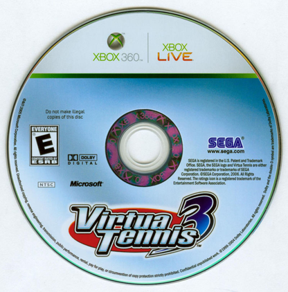 Virtua Tennis 3 - Xbox 360