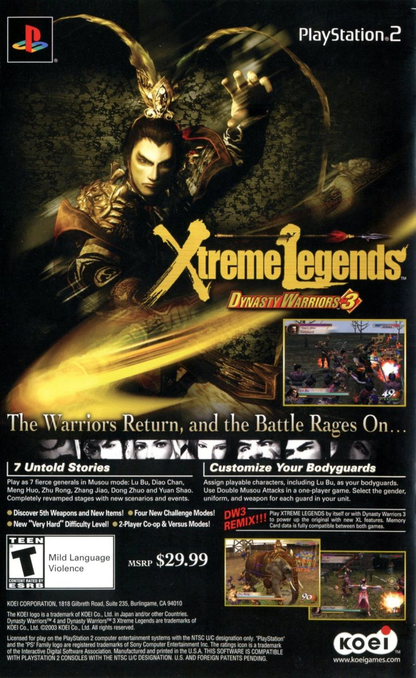 Dynasty Warriors 4 - PS2