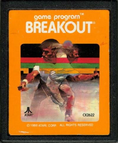 Breakout (Orange Label) - Atari 2600