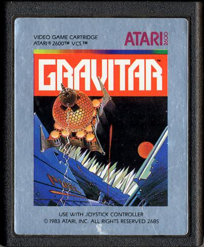 Gravitar (Silver Label) - Atari 2600