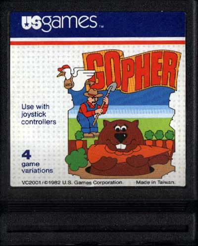Gopher (Beveled Cartridge) - Atari 2600