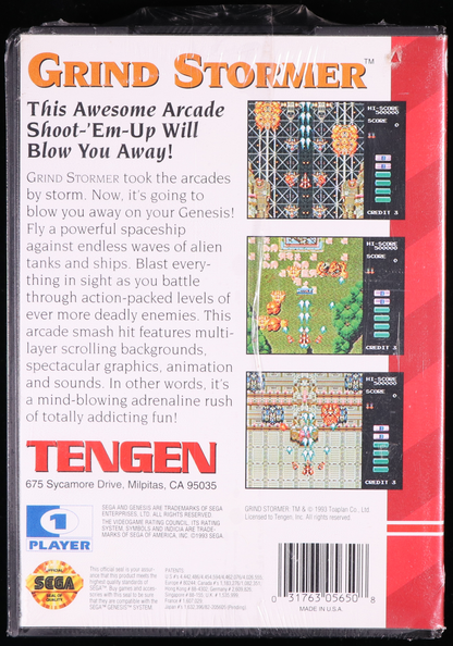 Grind Stormer SEGA GENESIS 6.0 A - NEBRASKA COLLECTION