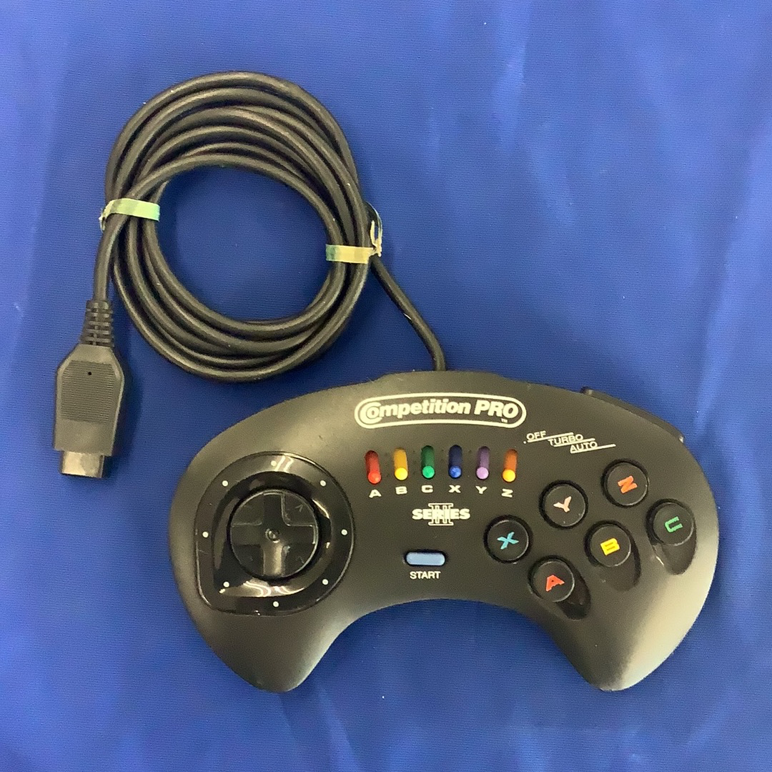 Competition Pro Controller Dimensions Honey Bee Competition Pro Series III 6 Button Turbo Genesis Controller ...