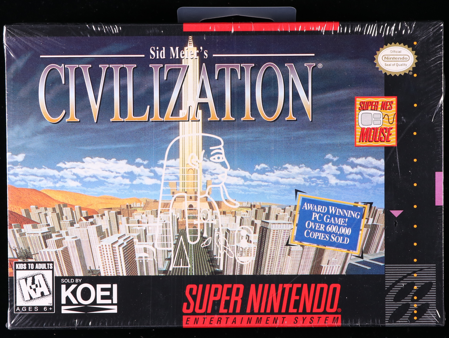 Sid Meier's Civilization SNES 9.2 A+ - NEBRASKA COLLECTION
