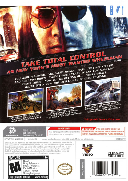 Driver: Parallel Lines - Wii