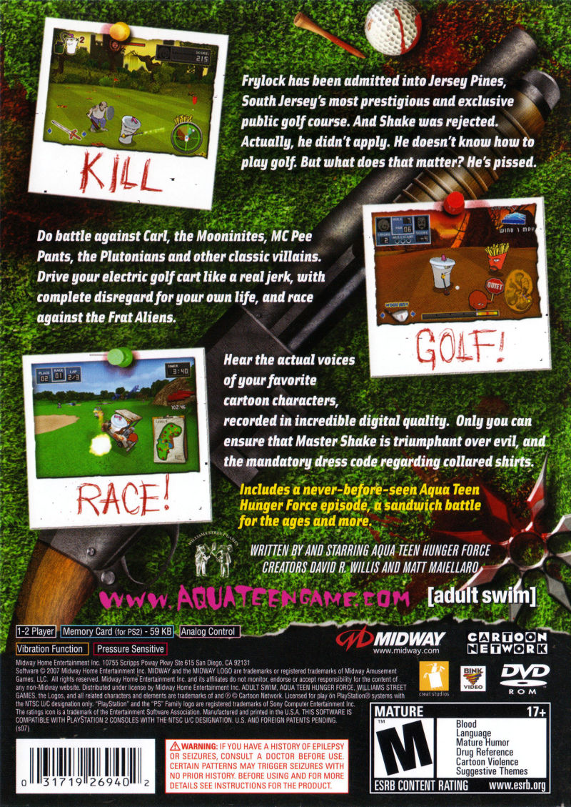 Aqua Teen Hunger Force: Zombie Ninja Pro Am - PS2