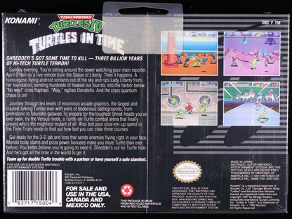Teenage Mutant Ninja Turtles IV: Turtles in Time SNES 9.8 A+ - NEBRASKA COLLECTION