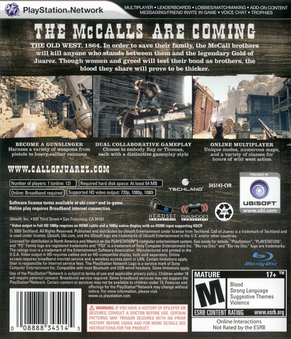 Call of Juarez: Bound in Blood - PS3