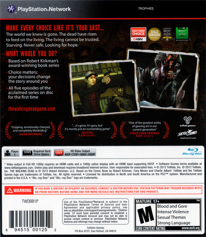 Walking Dead, The: A Telltale Games Series - Limited Edition - PS3
