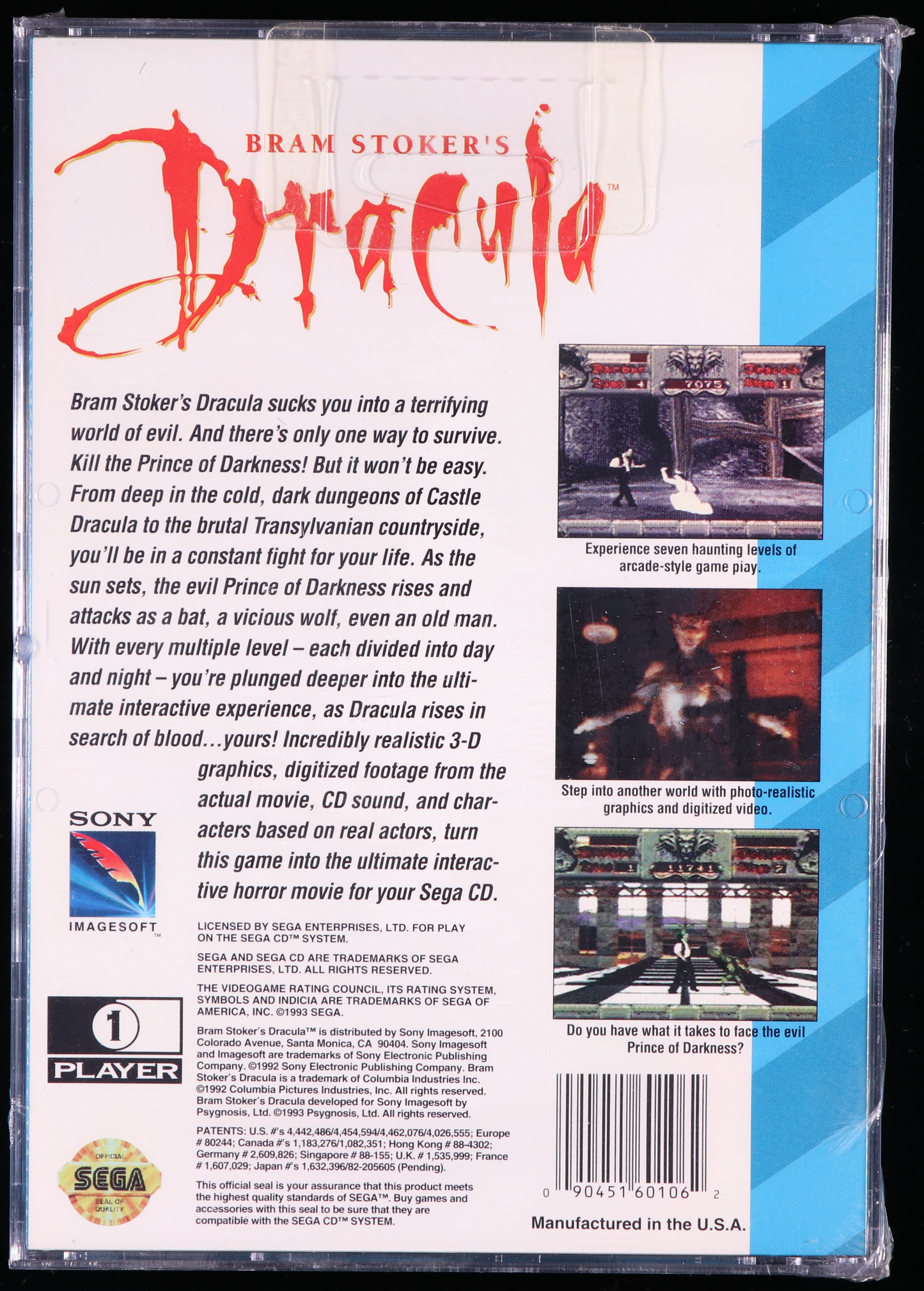 Bram Stoker's Dracula SEGA CD 9.8 A+ - NEBRASKA COLLECTION