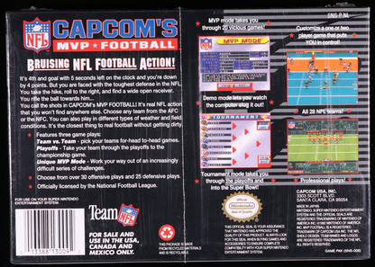 Capcom's MVP Football SNES 9.6 A+ - NEBRASKA COLLECTION