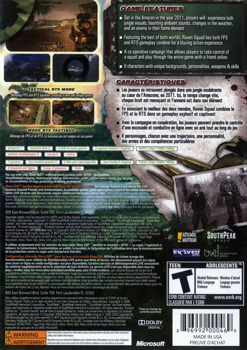 Raven Squad: Hidden Dagger - Xbox 360