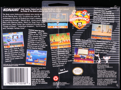 Animaniacs SNES 9.6 A+ - NEBRASKA COLLECTION