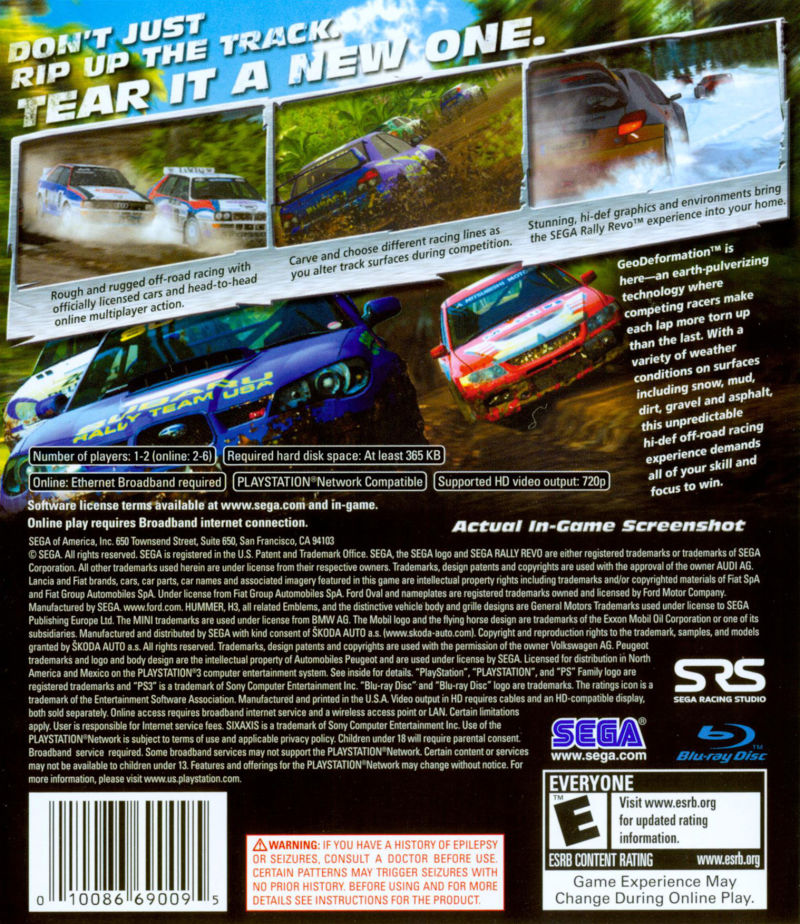 Sega Rally: Revo - PS3