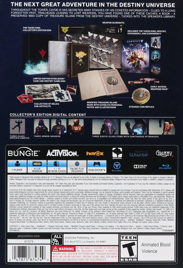 Destiny: The Taken King - Collector's Edition - PS4