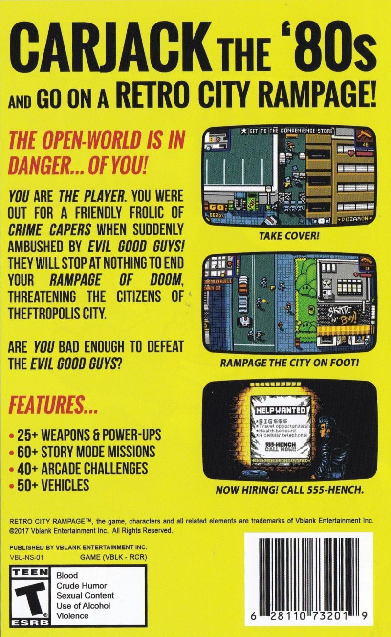 Retro City Rampage DX - Collector's Edition - Switch