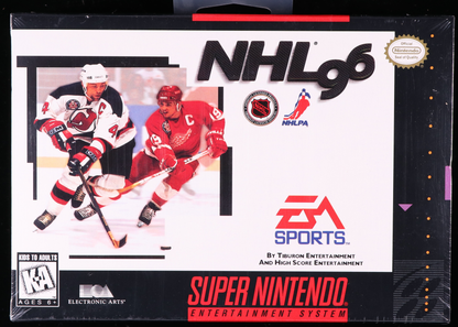 NHL 96 SNES 9.6 A+ - NEBRASKA COLLECTION