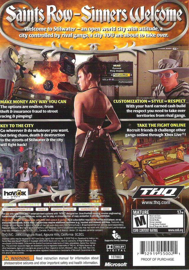 Saints Row - Xbox 360
