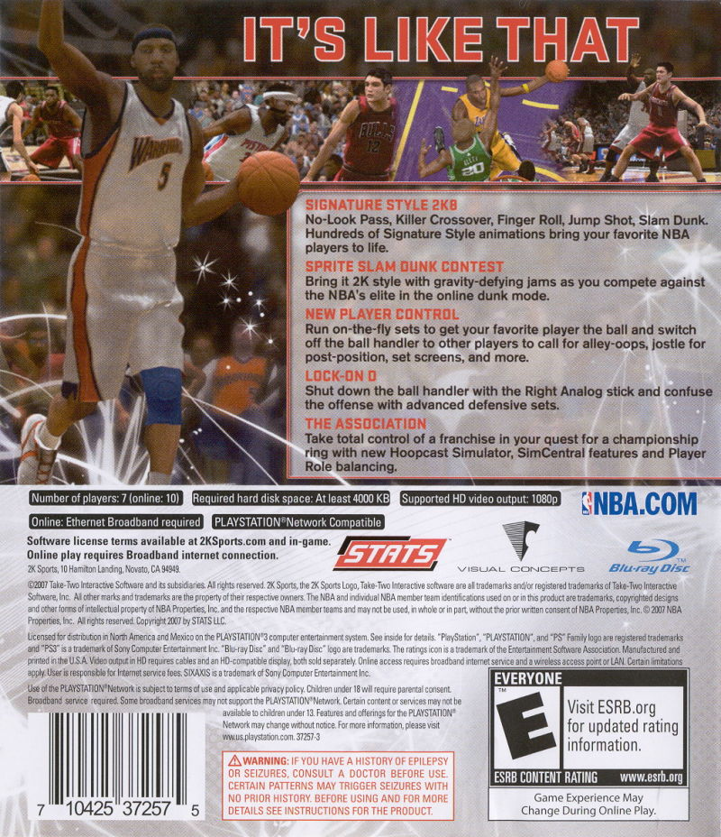 NBA 2K8 - PS3