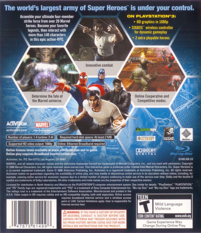 Marvel Ultimate Alliance - PS3