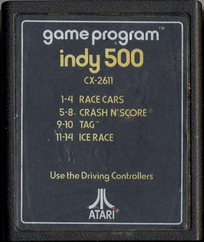 Indy 500 (Text Label) - Atari 2600