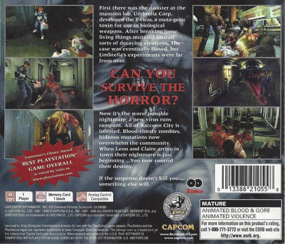 Resident Evil 2 - Greatest Hits - Dual Shock Edition - PS1