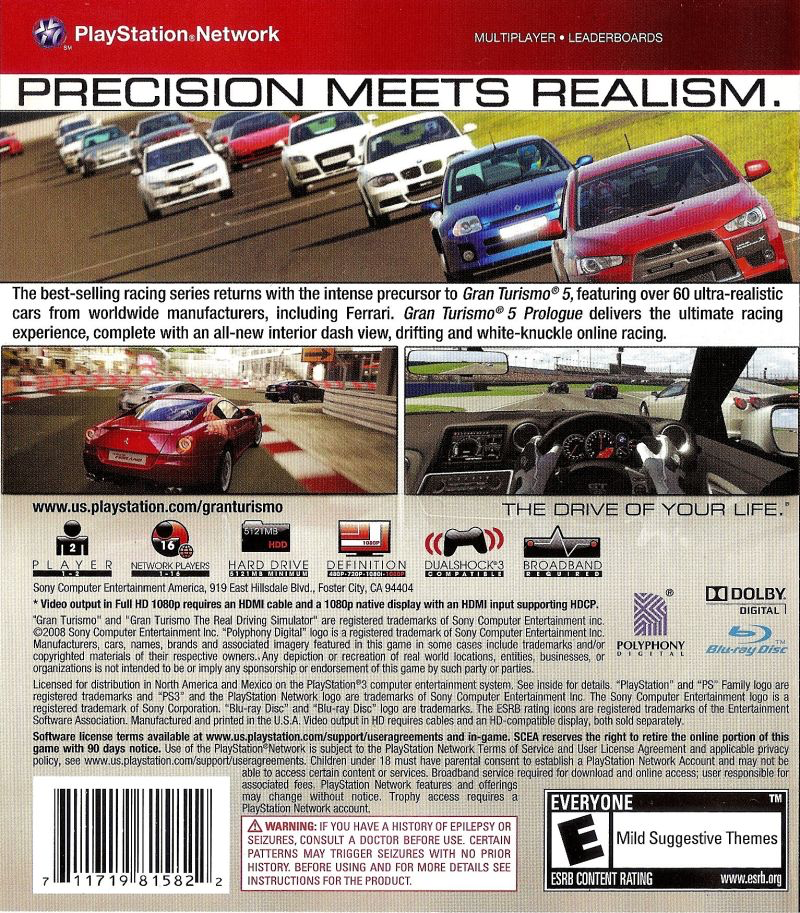 Gran Turismo 5: Prologue - Greatest Hits - PS3