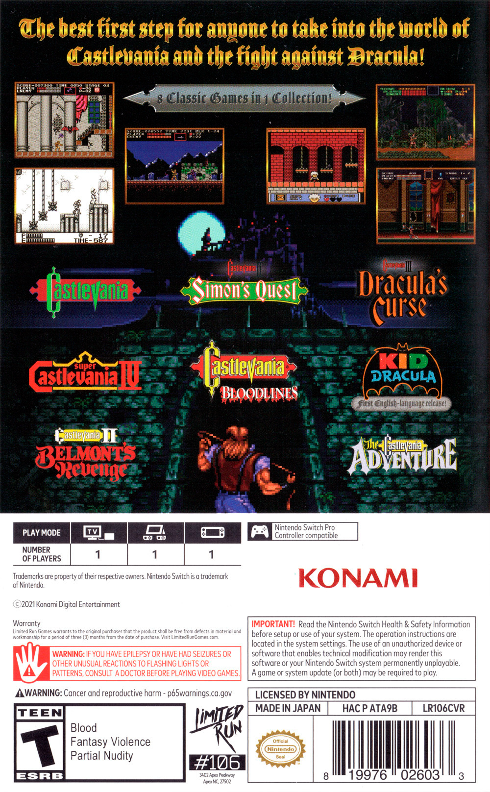 Castlevania: Anniversary Collection - Switch