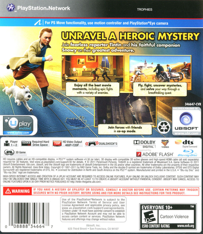 Adventures of Tintin, The - PS3