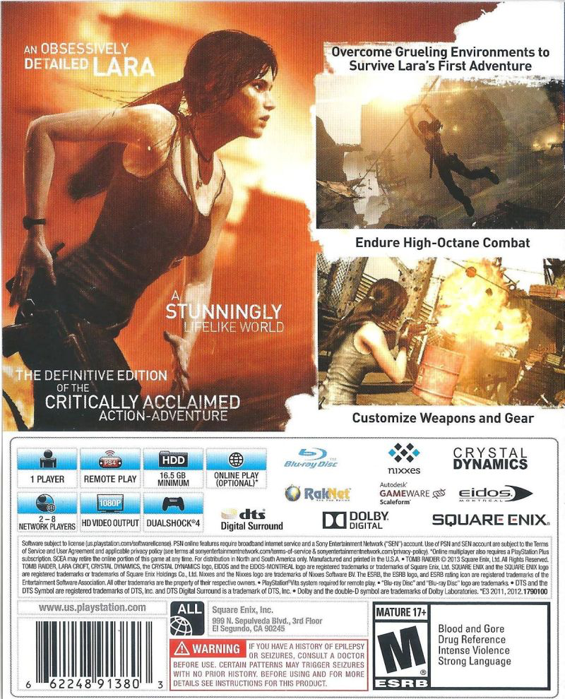 Tomb Raider: Definitive Edition - PS4