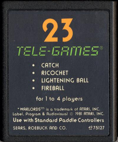 Warlords (Tele-Games) - Atari 2600