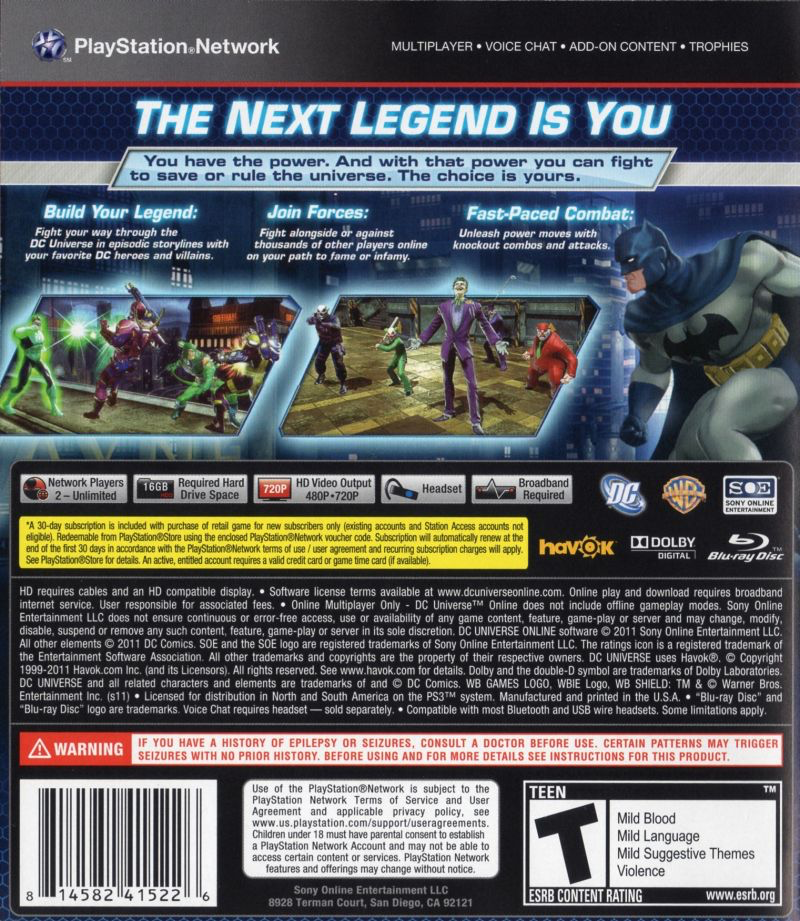 DC Universe Online - PS3
