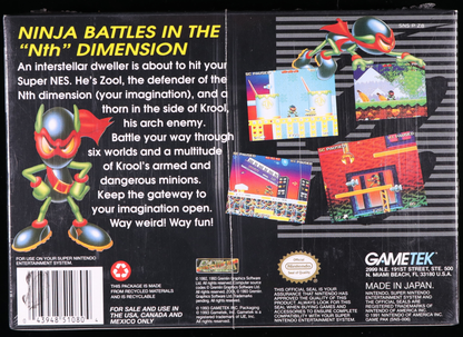 Zool SNES 8.5 A - NEBRASKA COLLECTION