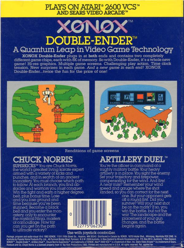 Artillery Duel / Chuck Norris Superkicks - Atari 2600