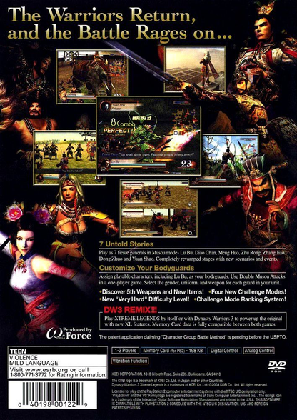 Dynasty Warriors 3 Xtreme Legends - PS2
