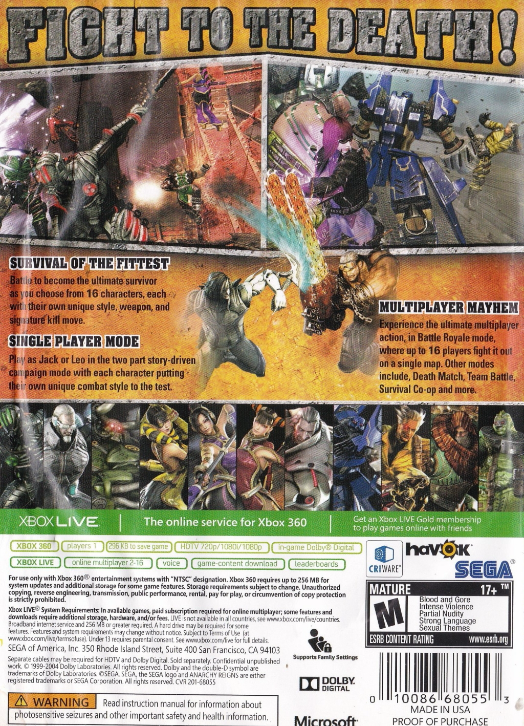 Anarchy Reigns - Xbox 360