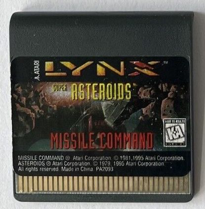 Super Asteroids & Missile Command - Atari Lynx