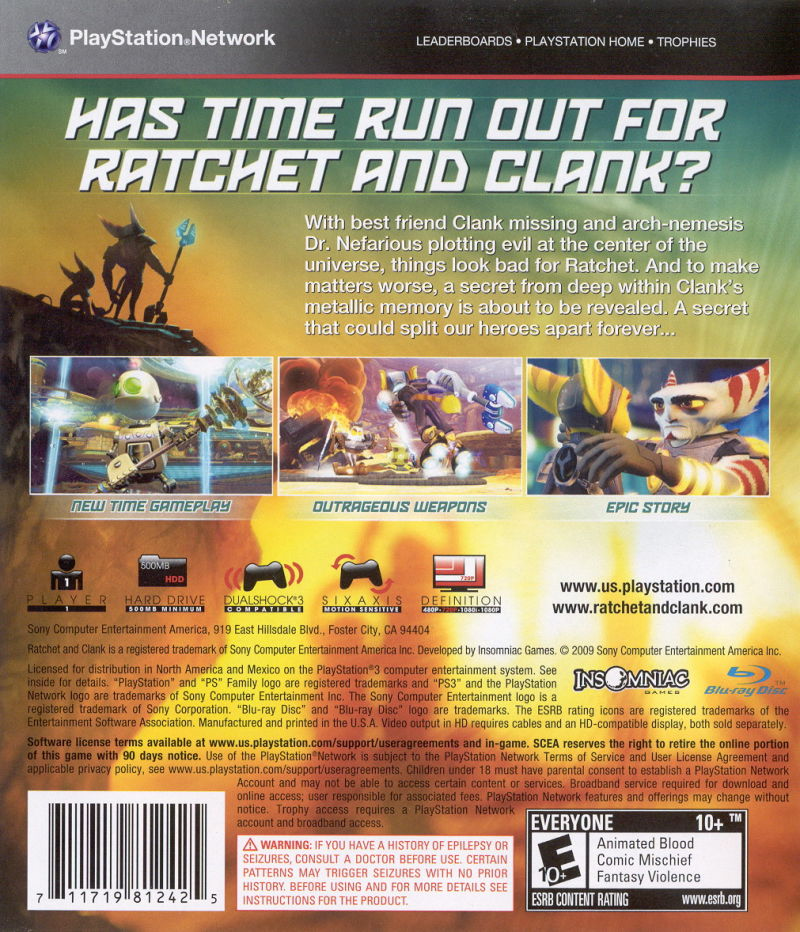 Ratchet and Clank Future: A Crack in Time - PS3