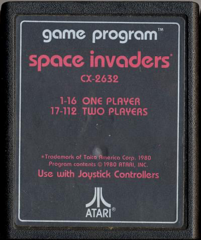 Space Invaders (Text Label) - Atari 2600