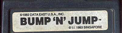 Bump 'N' Jump (White Label) - Atari 2600