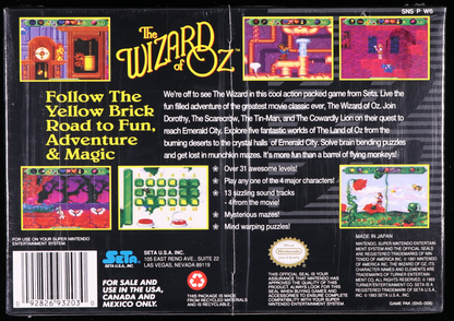 The Wizard of Oz SNES 9.4 A+ - NEBRASKA COLLECTION