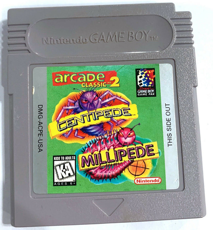 2-in-1 Arcade Classic Centipede / Millipede - Game Boy