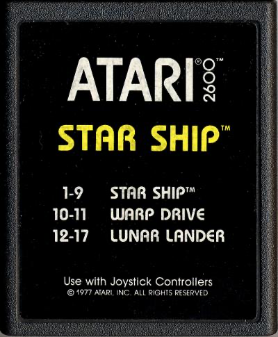Star Ship (Yellow Text Label) - Atari 2600