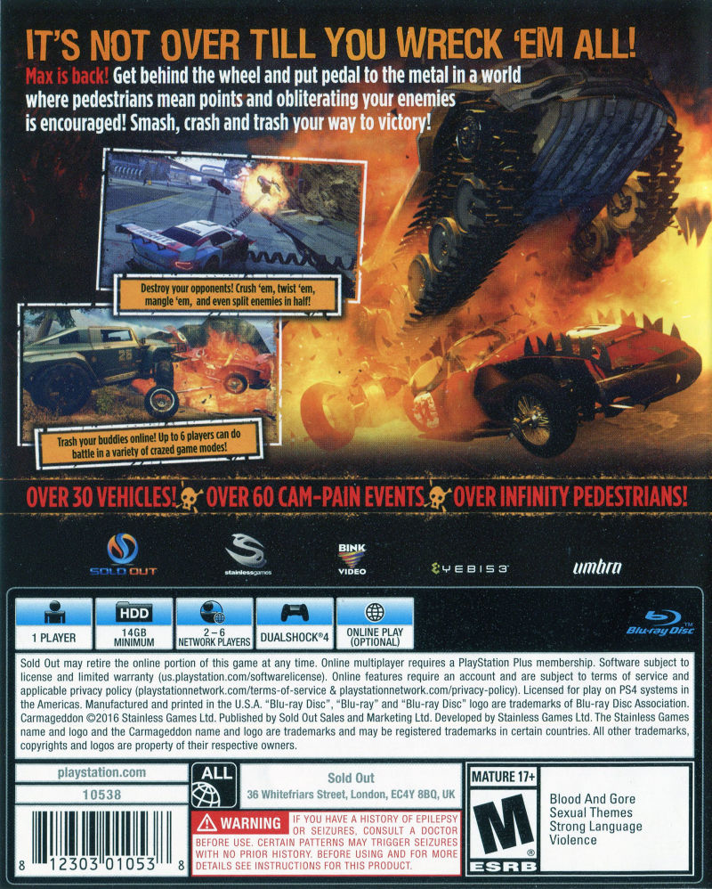 Carmageddon: Max Damage - PS4