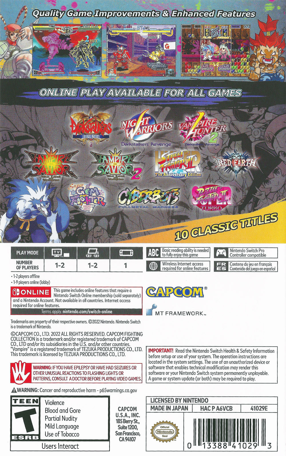 Capcom Fighting Collection - Switch