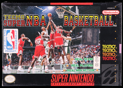 Tecmo Super NBA Basketball SNES 9.6. A - NEBRASKA COLLECTION